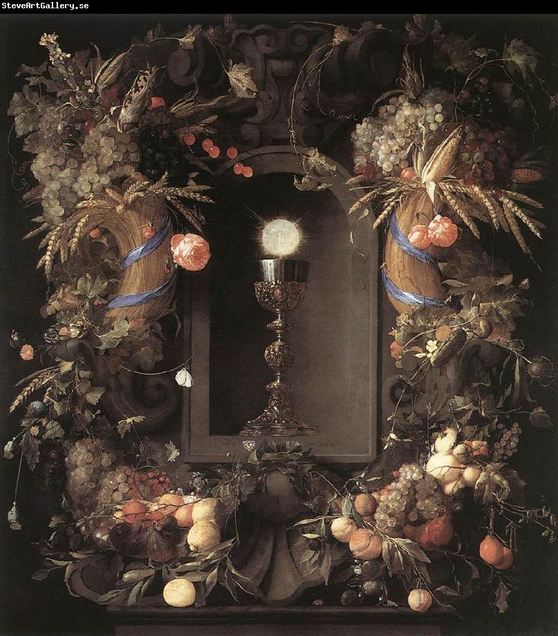 Jan Davidsz. de Heem Eucharist in Fruit Wreath